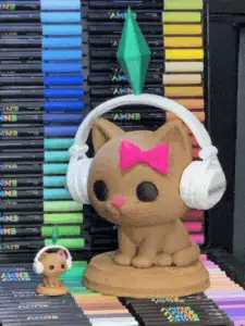Plumbob Sims Cat Meme Figure