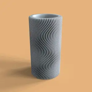 WAVE VASE, PENCIL CASE AND CONTAINER, VASE VAGUE, POT À CRAY