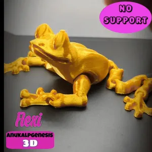 Cute Flexi Print-in-Place Frog
