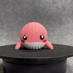 Cute Whale Knitted - Crochet - STL & 3mf Multicolor
