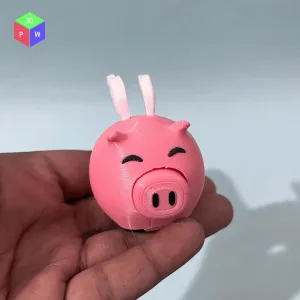 Angel Piggy Fidget Toy – Press Nose & Flap the Wings