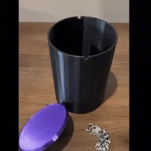Swing trash bin - desk accessory office