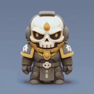 Chaplain Grimaldus Chibi Warhammer 40k