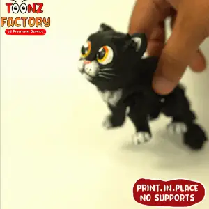 CUTE FLEXI HALLOWEEN CAT ARTICULATED