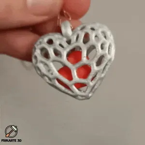 Voronoi Love Pendant – Radiant Heart Necklace 💖✨