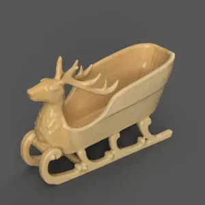 Santa Sleigh Christmas Decorations planter - vase - garden 7