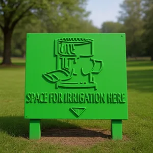 IRRIGATION Notice 3D SIGN