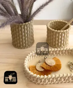 Wicker Container Set / No Supports