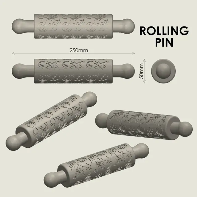 Rolling Pin with Embossed Pattern — Фото 4 из 9