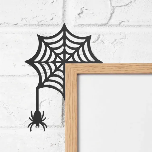 Halloween Door Corner Decor, Spider - Web Shaped — Фото 5 из 7