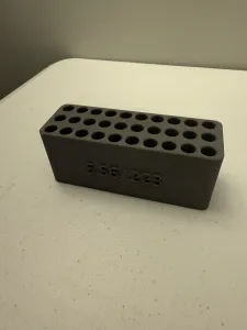 Bullet Stand for 5.56 NATO/.223 Remington, holds 30 rounds.