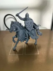 Medieval Knight on Horseback- Fantasy Miniature