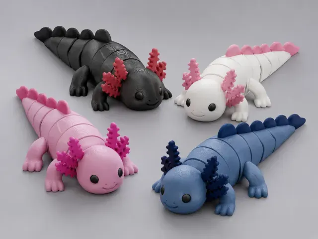 Articulated Axolotl (Print-in-Place ) — Фото 2 из 9