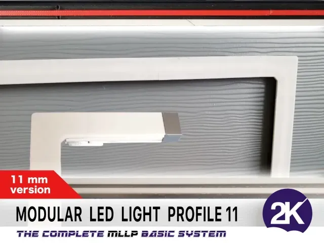 The Modular LED Light Profile, MLLP 11 for LED light strips
