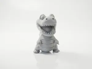 Crocodile Figurine Animal Sculpture 3D Printable