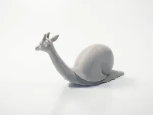 Giraffe Snail Hybrid Creature Animal Figurine 3D Printable