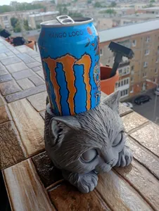 Mr. Kitt Cam Holder – 500ml Monster Energy  🐱⚡