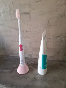 Support for GUM Sonic Sensitive Elec Toothbrush