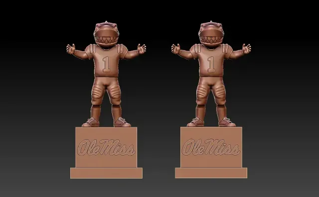 NCAA - Tony the Landshark - Ole Miss Rebels - 3d Print — Image 2 of 8