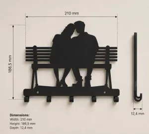Couple’s Quiet Moment Key Rack