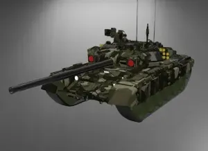 Main Battle Tank T-90 3D Printing STL File