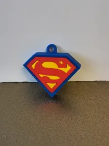 Superman Logo Keychain - Multipart, no CFS needed