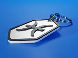 Pisces Zodiac Keychain