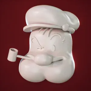 Popey Mask x 2 with Hat and Pipe - Mascara de Popeye