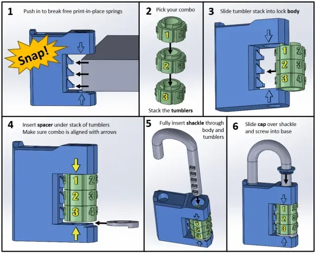 Combination Padlock — Image 3 of 9
