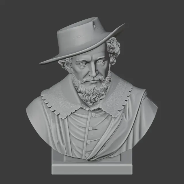 Peter Paul Rubens Bust — Image 4 of 8
