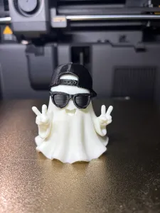 Cool Ghost with Cap & Sunglasses–Halloween Decor