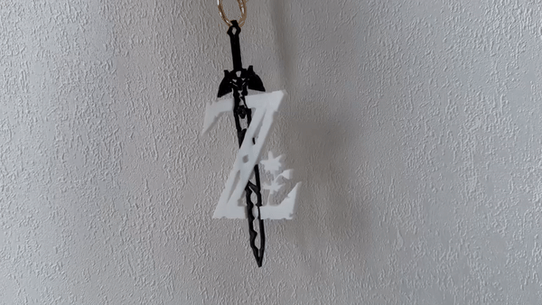 Zelda logo with master sword
