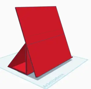 3D printed stand for landscape displays or photos