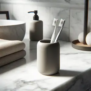 Modern Round Toothbrush Holder