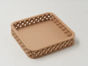 Woven Basket Valet Tray - Rattan Style