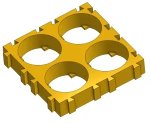 18650 Battery Holder - Separator
