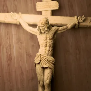 Jesus Crucifixion Sculpture – 3D Printable Religious Art