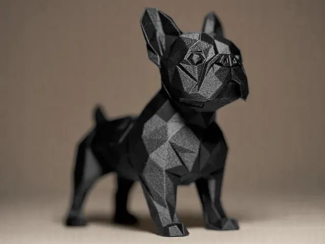Geometric FRENCH BULLDOG Figurine — Image 2 of 8