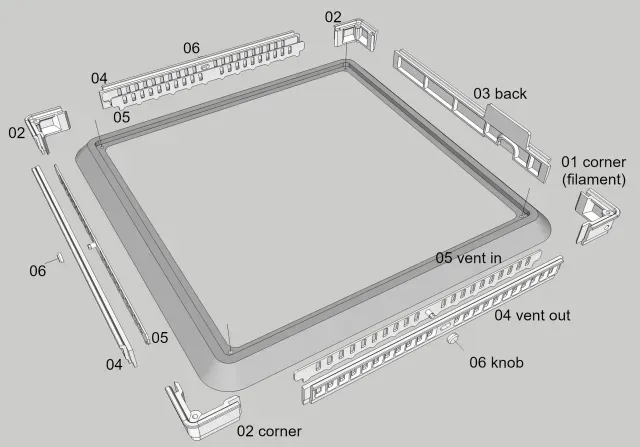 K1C Vented Riser with side filament hole — Фото 6 из 9