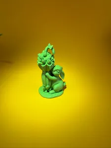Bunny with a flower bouguet