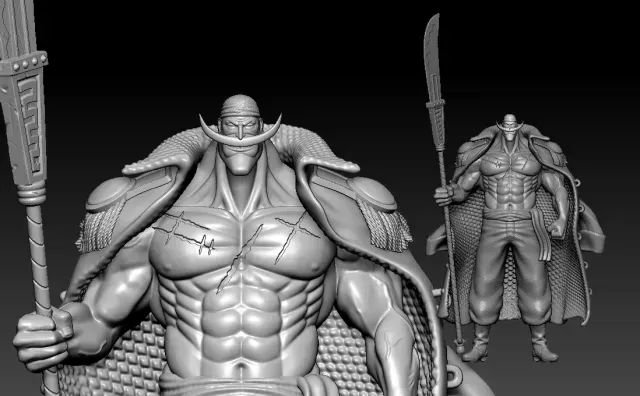 Edward Newgate - Whitebeard - One piece - 3D print - split p — Image 4 of 9