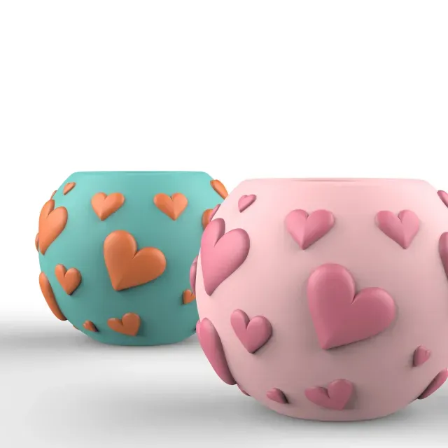 Heart Pattern Planter, Valentine's Day Love Decor — Image 4 of 8