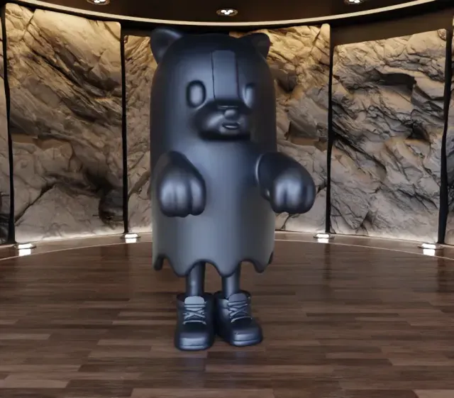 Jiangshi Ghost Bear Fan Art Toy — Image 3 of 9