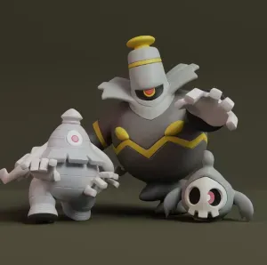 Pokemon - Duskull, Dusclops and Dusknoir