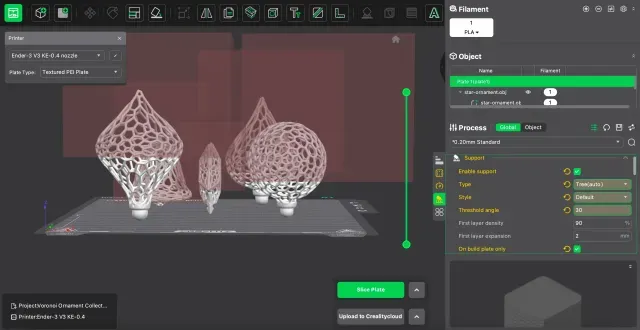 Voronoi Christmas Tree Ornament Collection - 5 Models — Фото 7 из 9