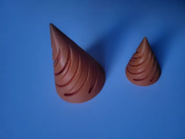 Spiral Fidget Cone Passthrough Spinner Easy Print — Image 2 of 3