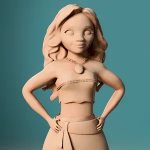 Moana Fan Art Figure – Inspirational Island Heroine 🌺✨