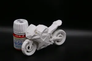 Motor Bike Acryl Painting Figurine