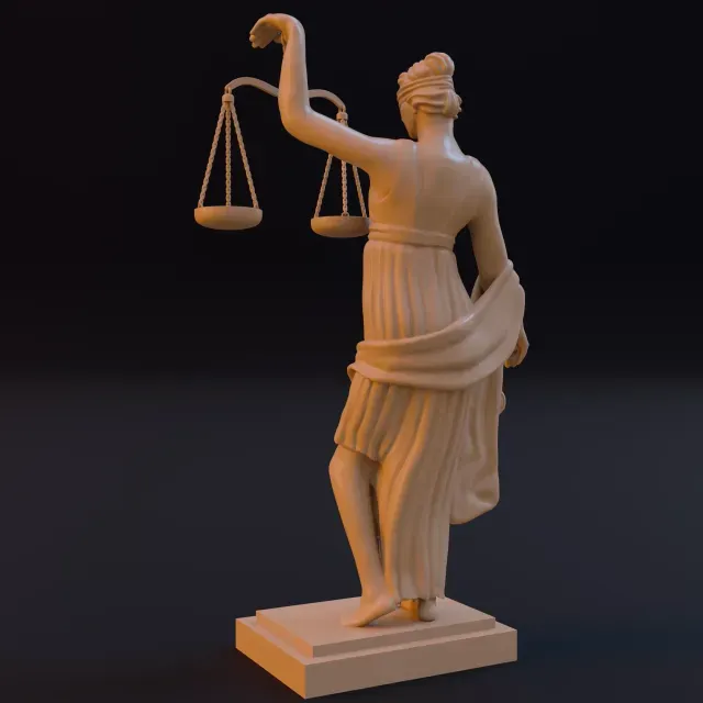 Lady Justice Sculpture — Image 2 of 3