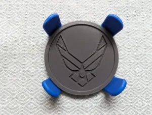 Air Force Coaster Set w/holder (holds 6)